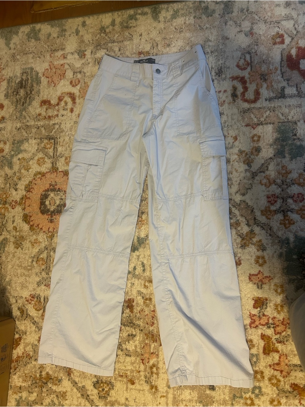 Hollister Light blue High-Rise Baggy Pants